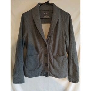 L.L. Bean Gray Sweatshirt Cardigan Women's Medium